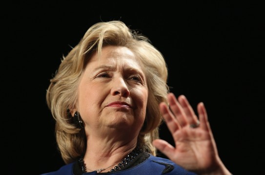 CORAL GABLES, FL - FEBRUARY 26:  Hillary Rodham Clinton, Former Secretary of State speaks during an event at the University of Miamis BankUnited Center on February 26, 2014 in Coral Gables, Florida. Clinton is reported to be mulling a second presidential run.  (Photo by Joe Raedle/Getty Images)