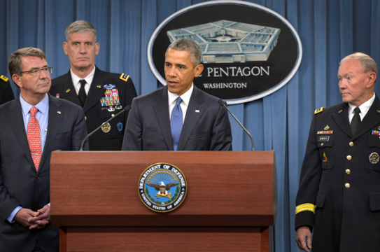 President_Barack_Obama_addresses_reporters_at_the_Pentagon_July_6_2015_after_meeting_with_Defense_Secretary_Ash_Carter_left_150706-D-NI589-877f